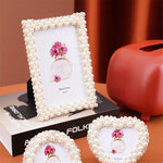cadre photo blanc classique decoration maison anneaux fleurs 5x7 6x8