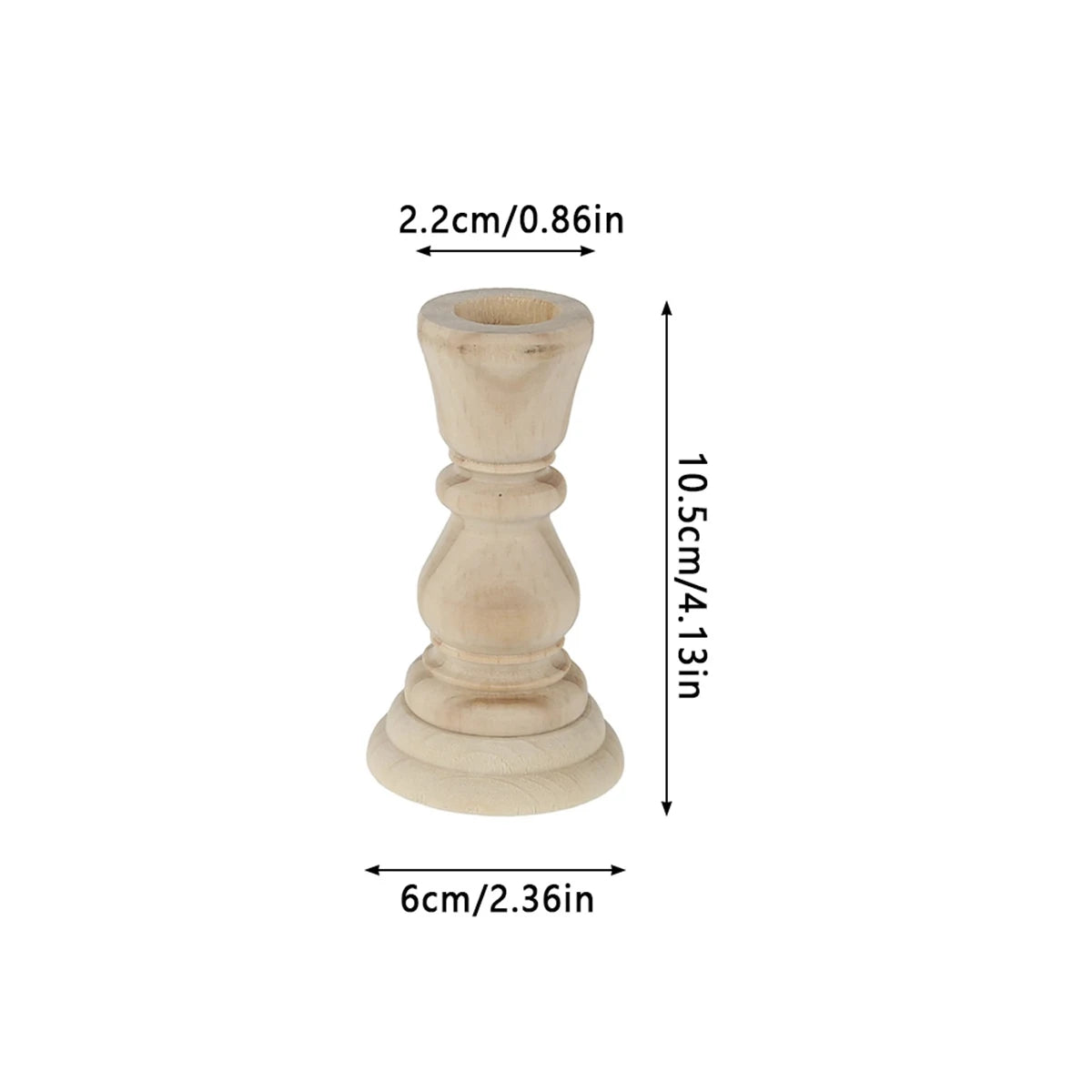 supports bougie bois naturel décoration classique rustique fixer chez soi chandelles incluses