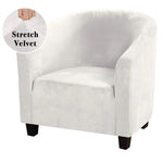 Housse fauteuil velours gris ajustable salon moderne extérieur intérieur machine laver