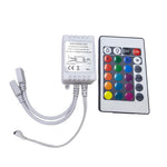 contrôleur lumière led rgb 24 touches 44 touches télécommande ir blanc noir moderne