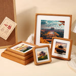 cadre photo classique bois naturel blanc 10x10cm 12.5x12.5cm 15x15cm 18x18cm 20x20cm 25x25cm