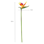 plantes artificielles oiseau paradis bouquet fleurs vert jaune orange rouge moderne décoration intérieur maison