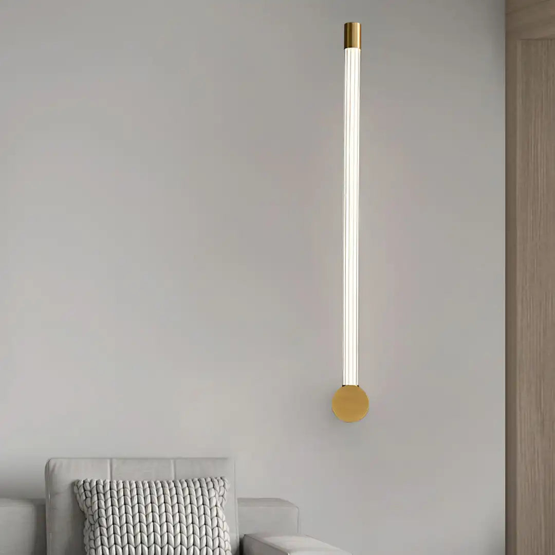 lampe murale moderne blanc doré transparente clip fixation éclairage quotidien minimaliste led 220v 110v