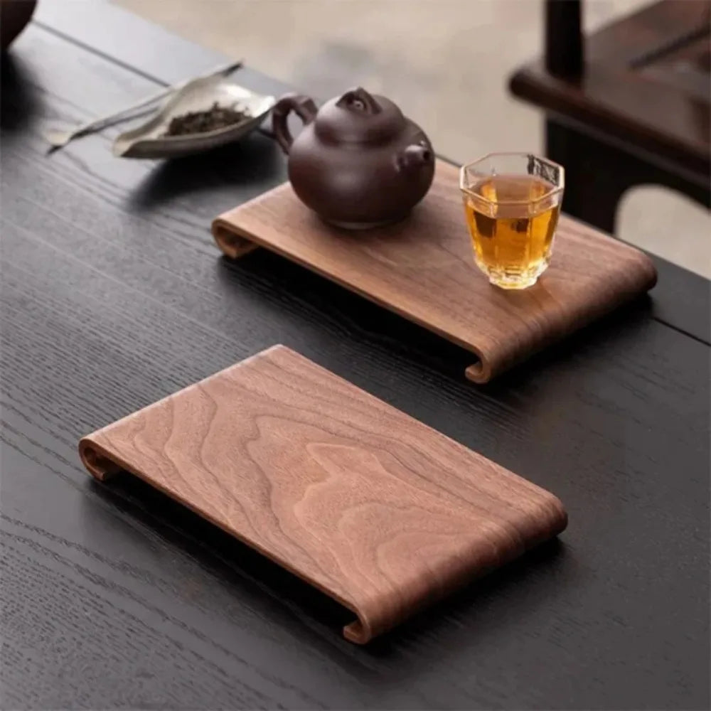 support thé bois marron clair minimaliste résistant chaleur maison cuisine