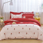 Housse de couette double rouge Ombre Interieur