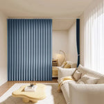 rideau séparation chambre gris blanc bleu plissé moderne tringle guirlande lumineuse opacité variable
