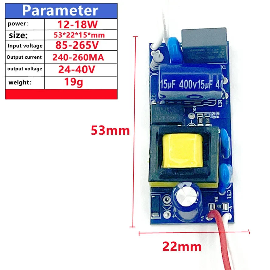transformateur alimentation led 1w 12w 24v certifié rohs ccceqc circuits imprimés bleu rouge