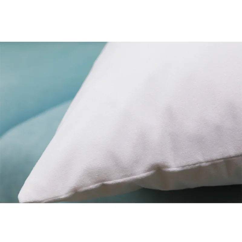 housse coussin velours blanc moderne 45x45cm double face imprimé decoratif