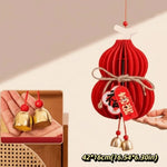 lanterne traditionnelle chinoise rouge mariage anniversaire noël papier plissé cloches dorées caractères chinois