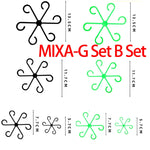 clips plante réutilisables différents diamètres noir vert rouge moderne minimaliste