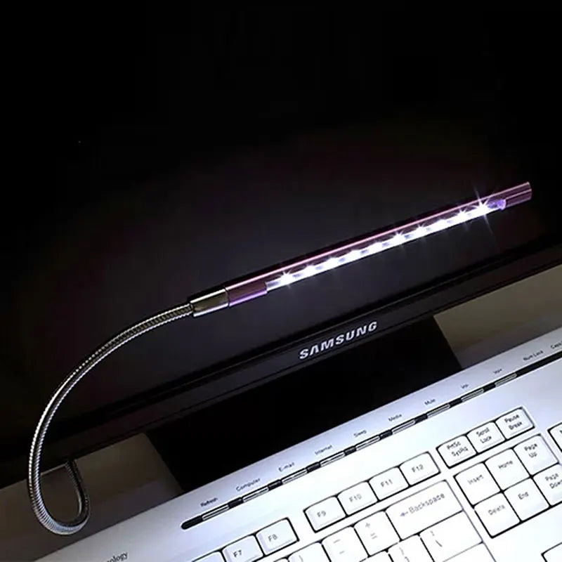 lampe led noir pince flexible interrupteur usb rechargeable moderne étude lecture
