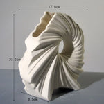 vase blanc moderne spirale opaque décoration intérieure table minimaliste contemporain