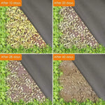 tapis jardin noir tissé robuste couverture sol polypropylène moderne 100cmx1000cm