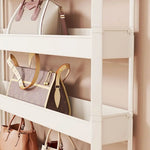 présentoir rangement sacs haltères acier inoxydable blanc moderne 170cm haute capacitééconomique espacement variable