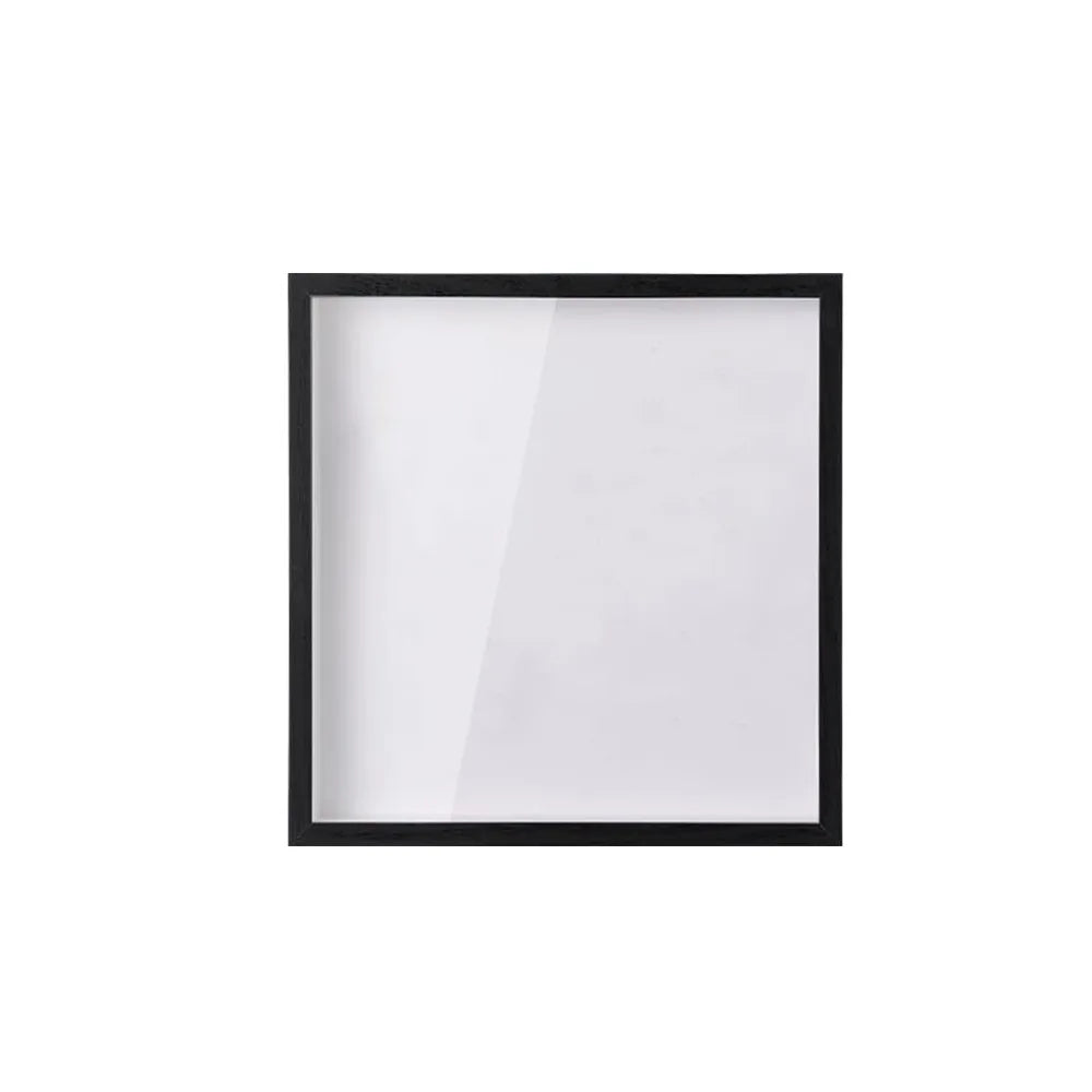 cadre photo transparent minimaliste blanc fentes billets set 15x15cm 20x20cm 29x29cm