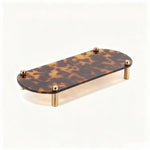 plateau acrylique léopard moderne porte maquillage rangement intérieur chic élégant