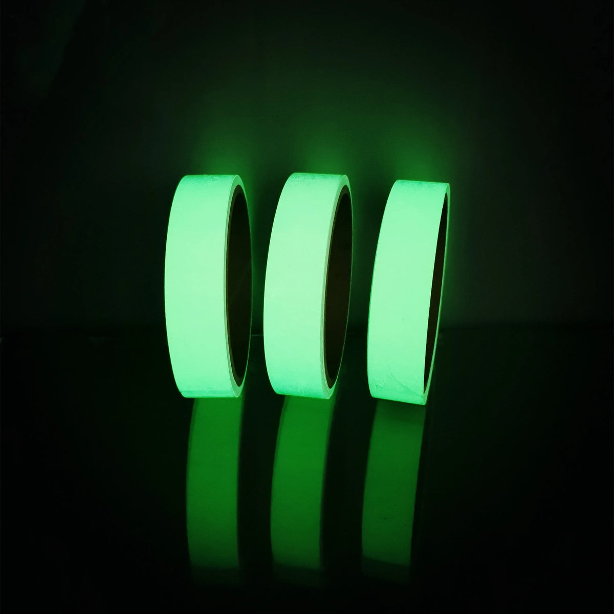 ruban luminescent vert adhésif moderne sécurité décoration nuit autoadhésif 10mm 15mm 20mm 30mm 40mm