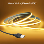 ruban led cob blanc 3000k 4000k 6000k adhésif moderne éclairage ambiance chambre