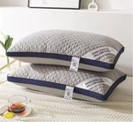 coussin gris motif géométrique moderne anti apnée therapy gonflable literie coton polyester qualite occlusion