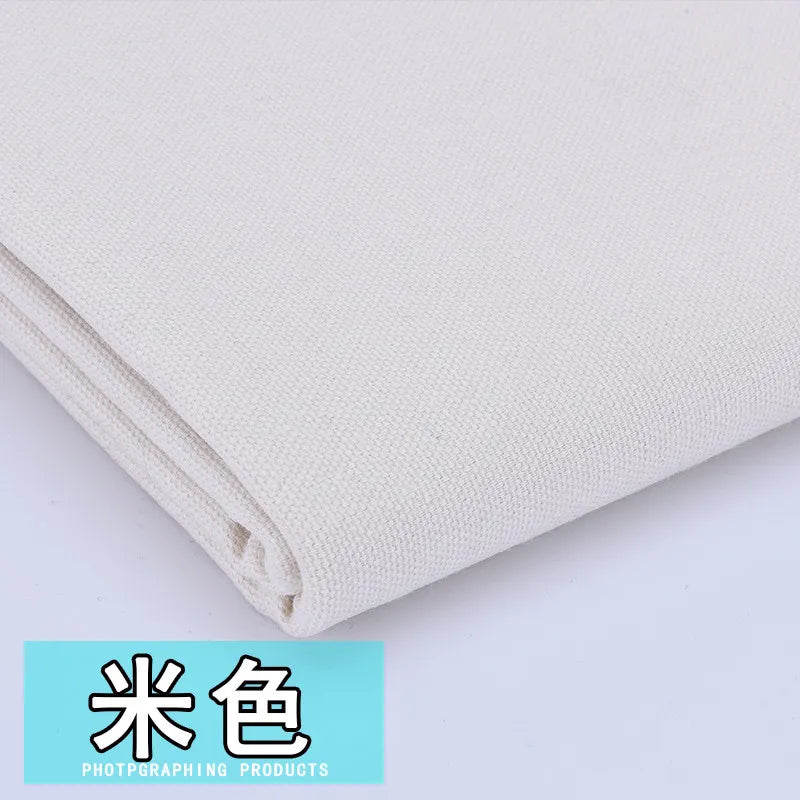 tissu toile coton résistant déchirure uni moderne noir blanc gris bleu vert rouge beige
