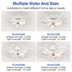 ventilateur plafonnier moderne blanc strass télécommande led vitesses minuterie lumières