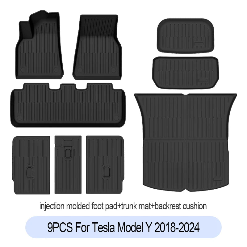 tapis sol voiture noir rayures horizontales surface rugueuse moderne clips antidérapant