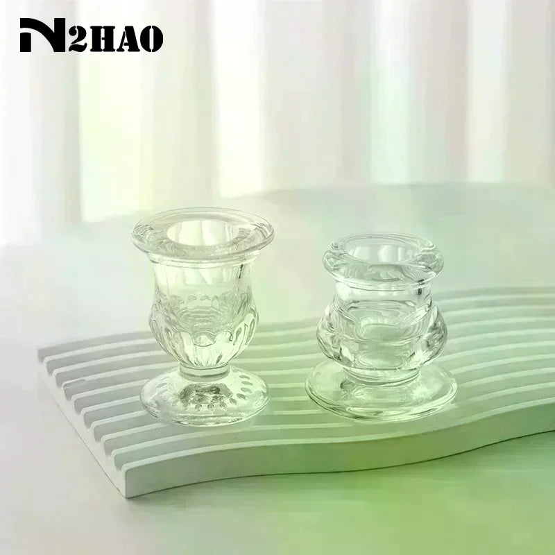 bougeoir transparent classique adhésif décoration maison mariage ornements transparent raisonné