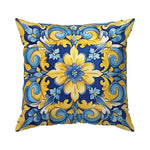taies d'oreiller polyester citron vintage naturel fleurs blanches couleurs vives décoration maison jacinthe