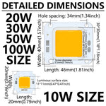 ampoules led diodes blanches froide chaude 10w 20w 30w 50w 100w 30v 32v modernes