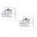 clip tringle rideau réglable blanc moderne auto adhésif support mural sans clous tige rideau