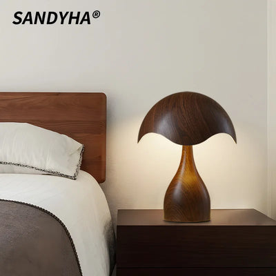 Lampadaire design champignon noir en fer forgé
