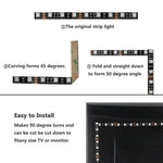 ruban led 5050 rgb 12v 60leds pcb noir adhésif moderne contrôleur cable connexion