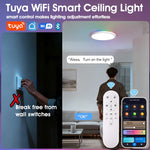 plafonnier led blanc moderne smart wifi rgb alexa app télécommandeControlEvents
