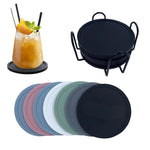 sous verres silicone modernes noir gris rose bleu vert blanc