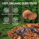 substrat coco copeaux terrarium reptiles tortues gecko serpent grenouille naturel animal camouflage jardinage biotope