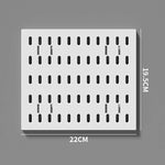kit rangement mural perforé noir blanc moderne bacs crochets suspendus pince