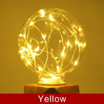 ampoules led décoratives fil lumineux couleur rouge jaune verte bleue rose violet moderne féerique