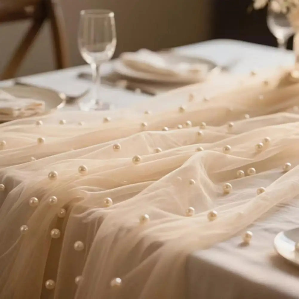 nappes décoratives coton polyester semi transparentes couleurs rouge foncé beige clair rose jaune festives