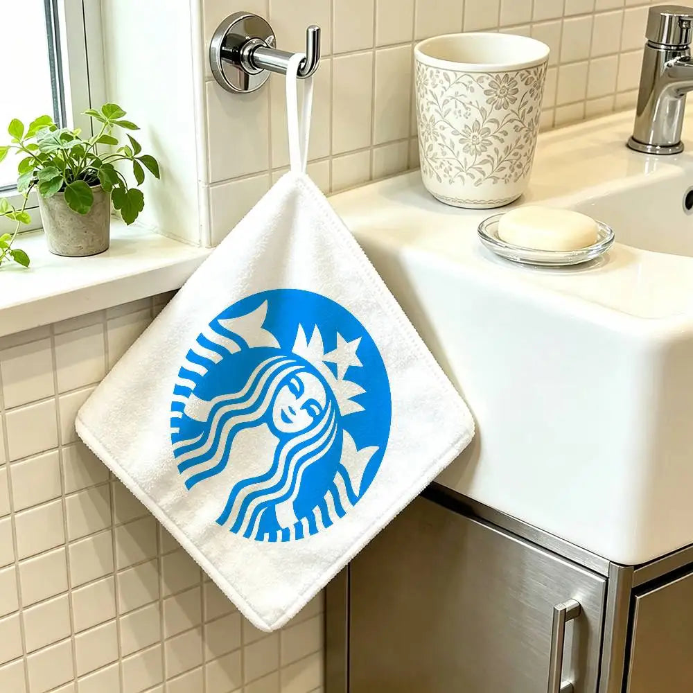 sac main vert logo starbucks blanc anneau métallique moderne polyvalent durable polyester Jacquard