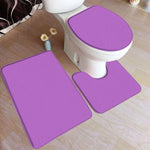 tapis bain moderne uni respectueux l'environnement noir rose clair bleu gris jaune rose foncé