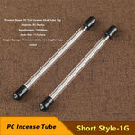 tube encens acrylique transparent hermétique couvercle détachable moderne rangement portable respectueux environnement