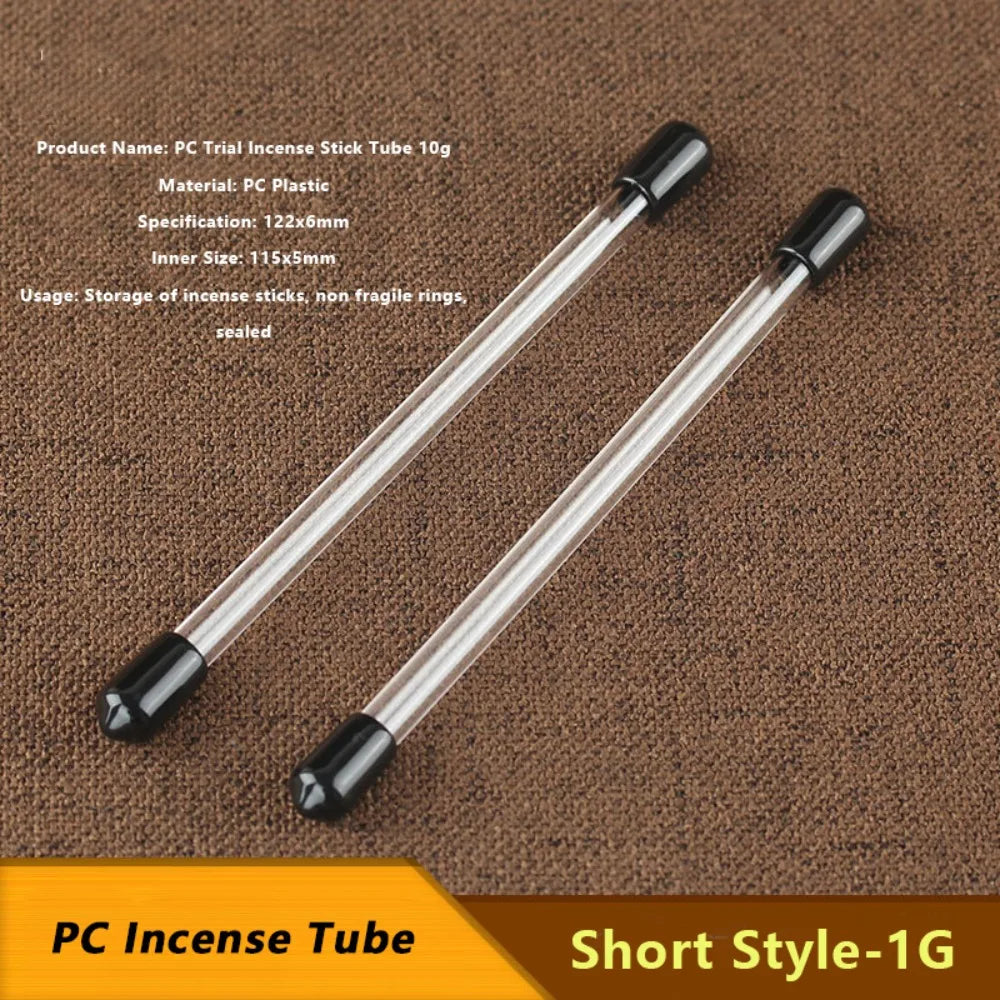 tube encens acrylique transparent hermétique couvercle détachable moderne rangement portable respectueux environnement