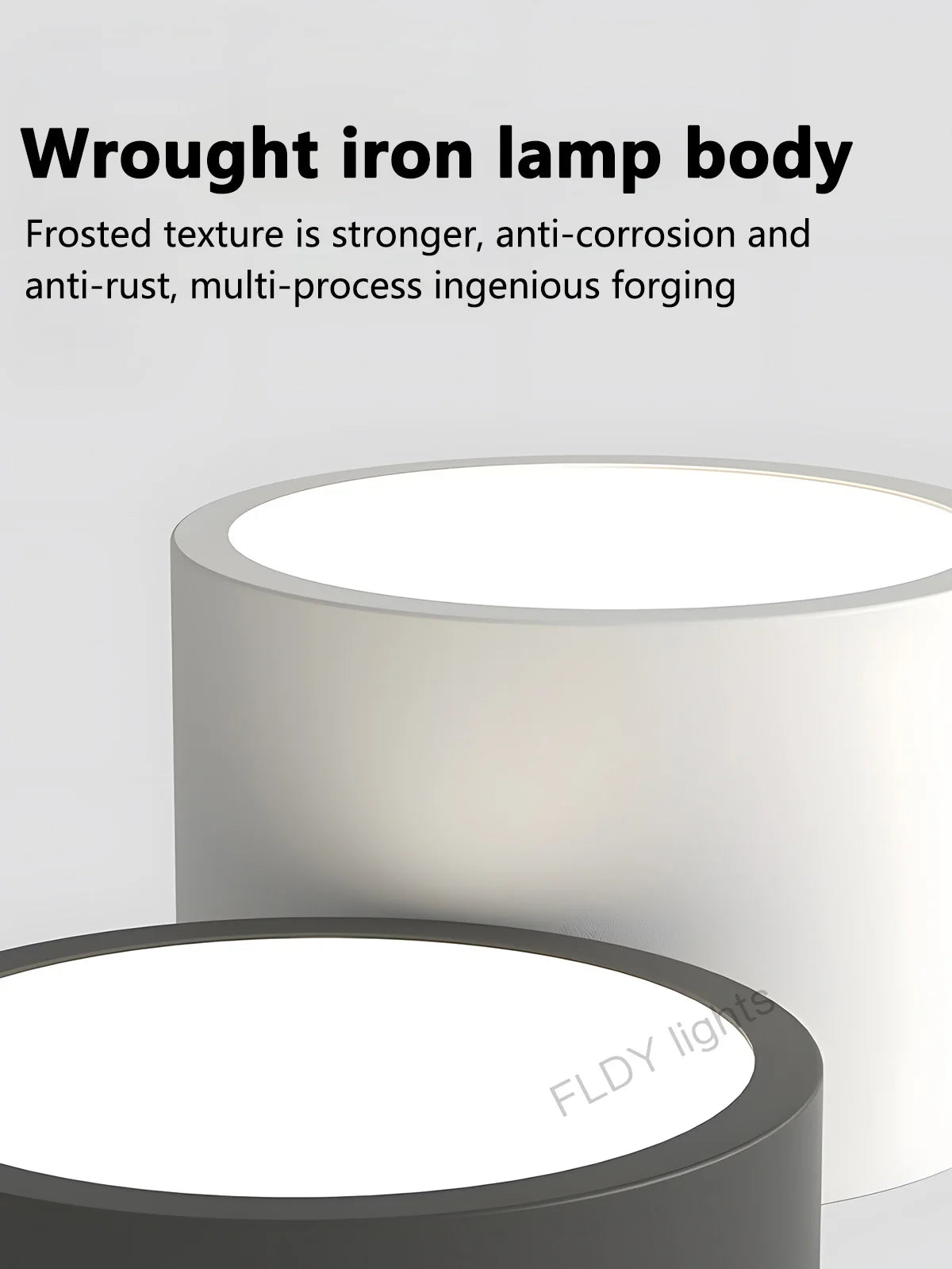 lampe minimaliste gris blanc éclairage moderne chambre salon entrée étude 10m² LED montée surface