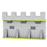 blocs construction mur château médieval brique gris marron jaune opacité enfants