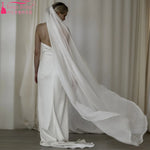 voile mariée blanc classique transparent simple femme polyester adulte monocouche