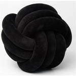 coussin décoratif rond peluche doux nœud décoration lit chambre enfant