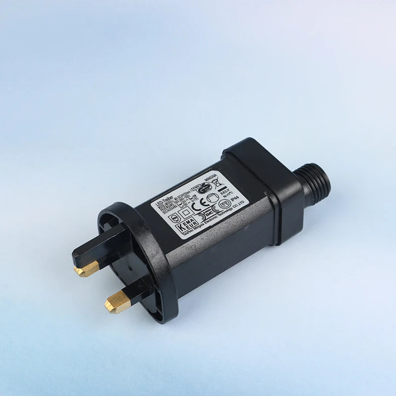 transformateur électrique 24v 6w led noir moderne prise secteur adaptateur commutateur ip44 étanche