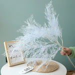 décoration naturelle branche artificielle rose blanche feuillage fin minimaliste opacité festive