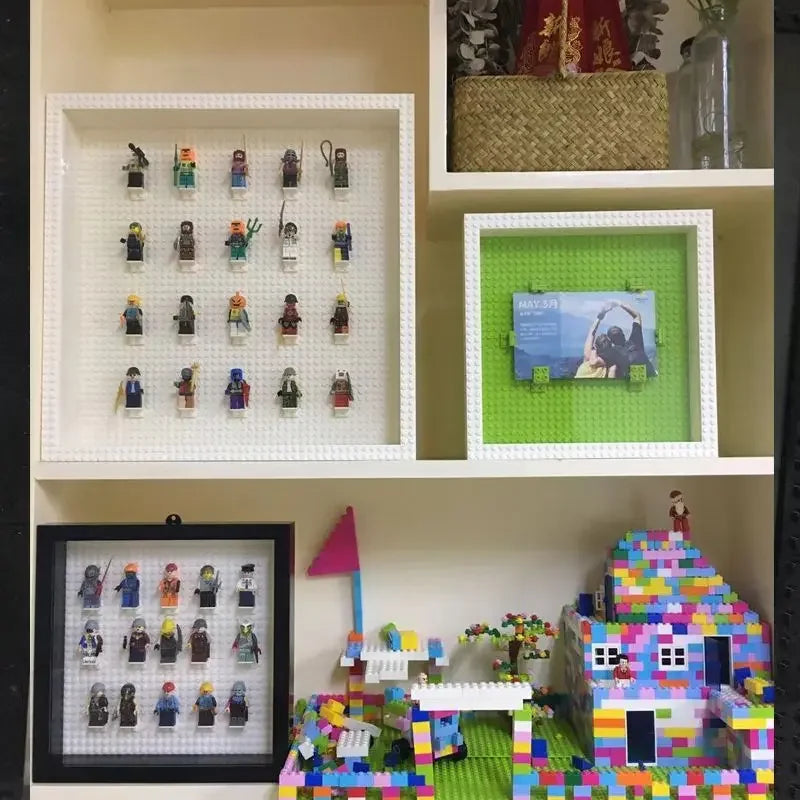 Cadre photo Lego lavande vue de face