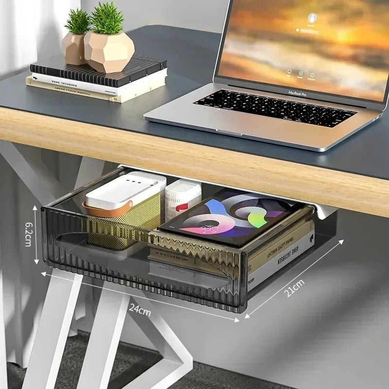 tiroir rangement transparent moderne clips calculatrice stylos lunettes stationneries grandes capacités